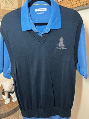 Fairway & Greene V‑Neck Golf Sweater Vest Sz. L